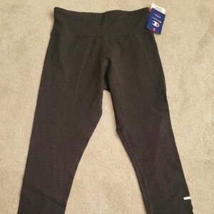 CHAMPION Women's Authentic Leggings 7/8 Size Large Black